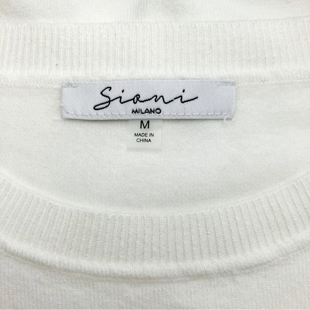NWOT Sioni Long Sleeve Mix Media Top - Picture 3 of 8